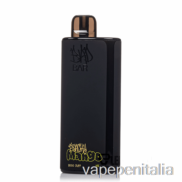 Vape Italia Bad Bar 8000 Gelato Al Mango Color Pesca Usa E Getta